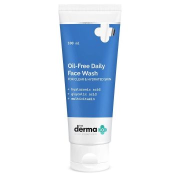 Derma Co Oil-Free Daily Face Wash for Clear & Hydrated Skin 100ml