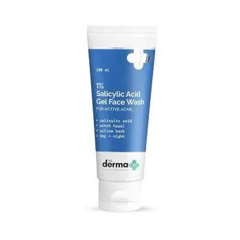 Derma Co 1% Salicylic Acid Gel Face Wash for active acne 100ml