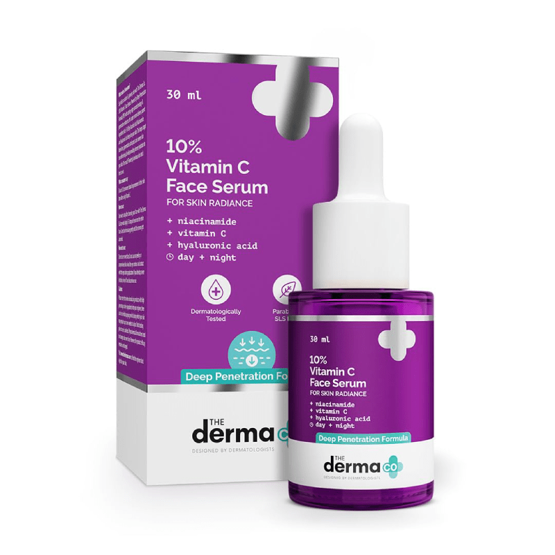 The Derma Co 10% Vitamin C Face Serum for skin radiance - 30ml