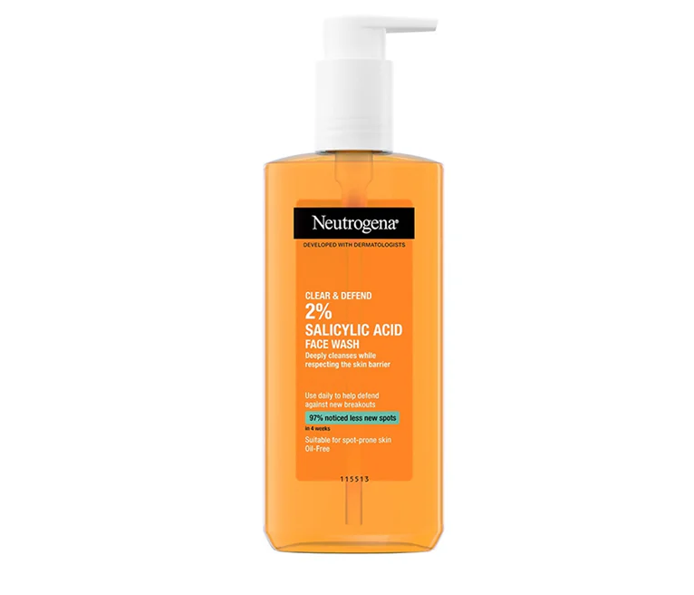 NeutrogenaClear_Defend2_SalicylicAcidFaceWash